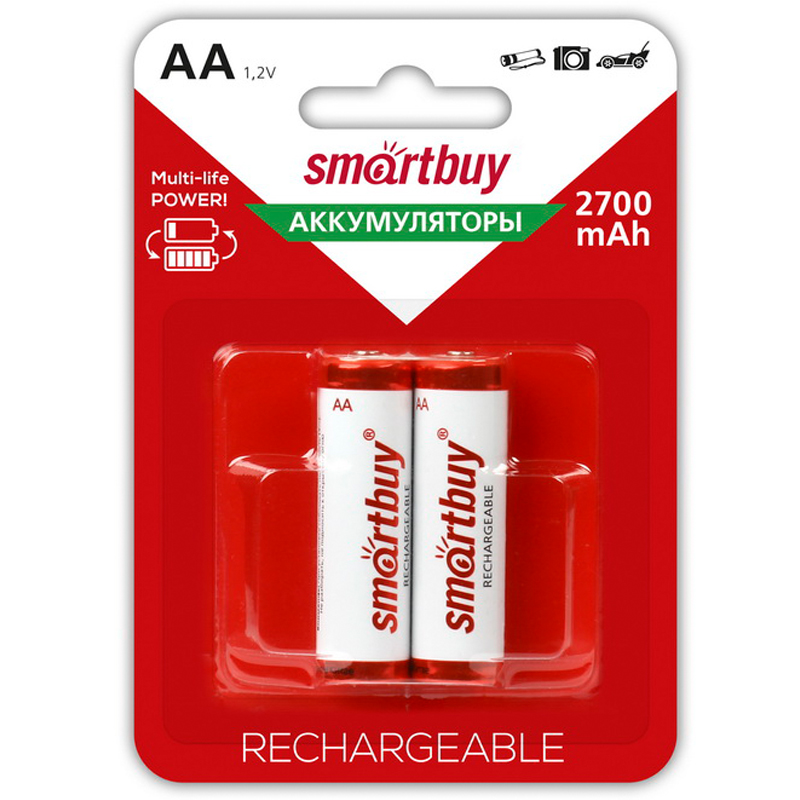 Аккумулятор Smartbuy AA (HR06) 2700mAh 2BL