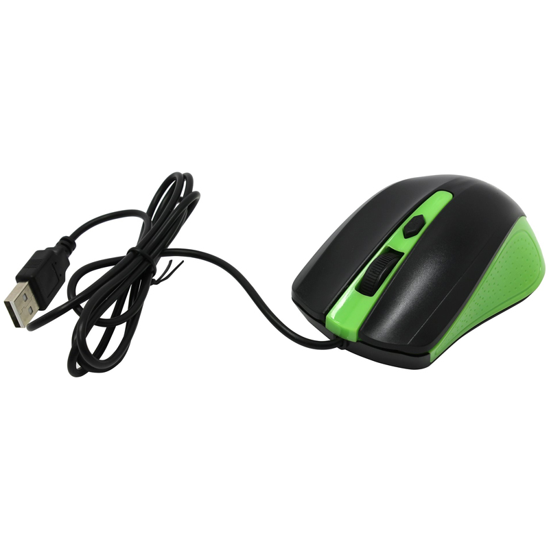 Мышь Smartbuy ONE (SBM-352-GK), USB, зелено-черная