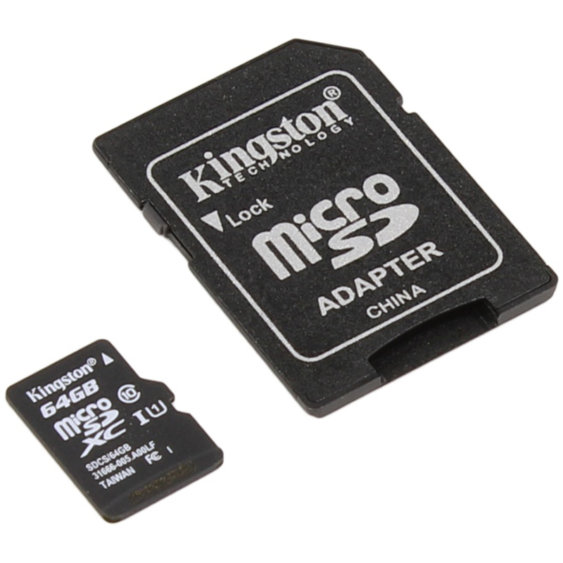 SDCS/64GB, microSDXC 64GB class10 Kingston U1