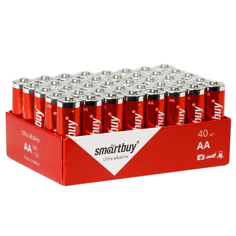 Батарейка SmartBuy AA (LR06) алкалиновая, OS40