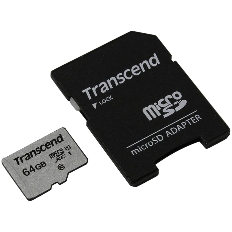 TS64GUSD300S-A, Secure Digital 64GB Class 10, U1