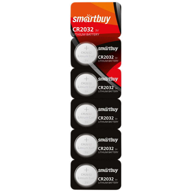 Батарейка SmartBuy CR2032 литиевая, BC5
